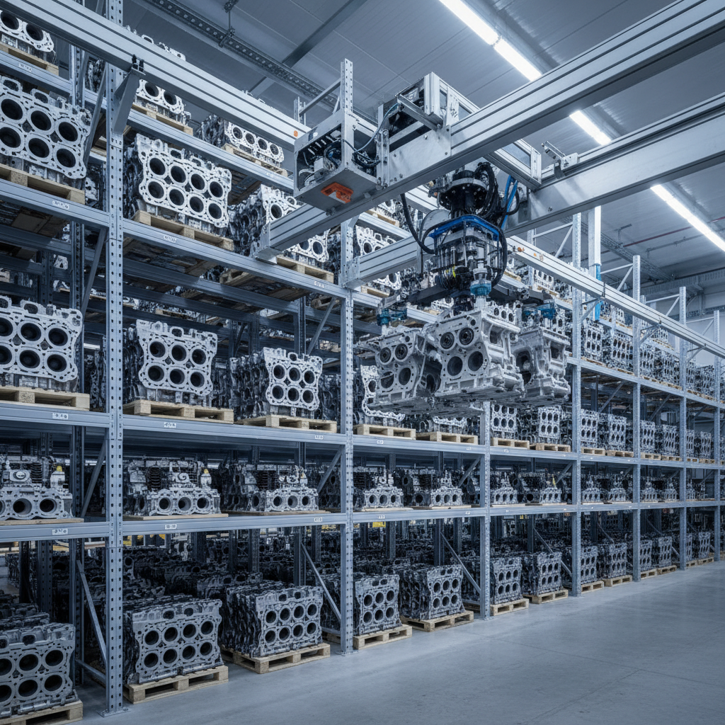 ASRS Engine Head Handling — 2-Variant Gantry System